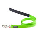 Red Dingo Dog Fixed Plain Lead Lime Green (12mm x 1.2m)