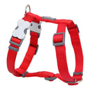 Red Dingo Dog Plain Harness Red L 25mm