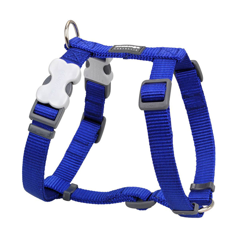 Red Dingo Dog Plain Harness Dark Blue M 20mm