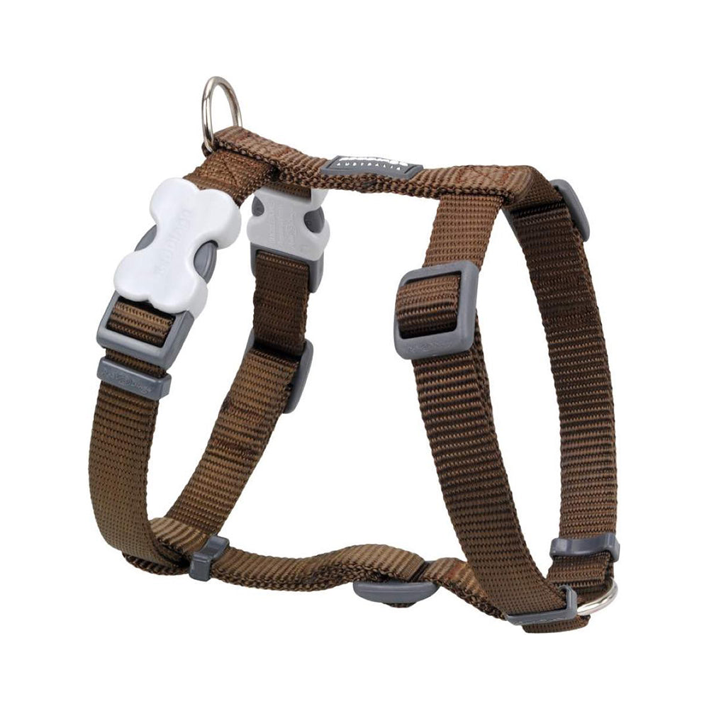 Red Dingo Dog Plain Harness Brown S 12mm