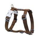 Red Dingo Dog Plain Harness Brown S 12mm