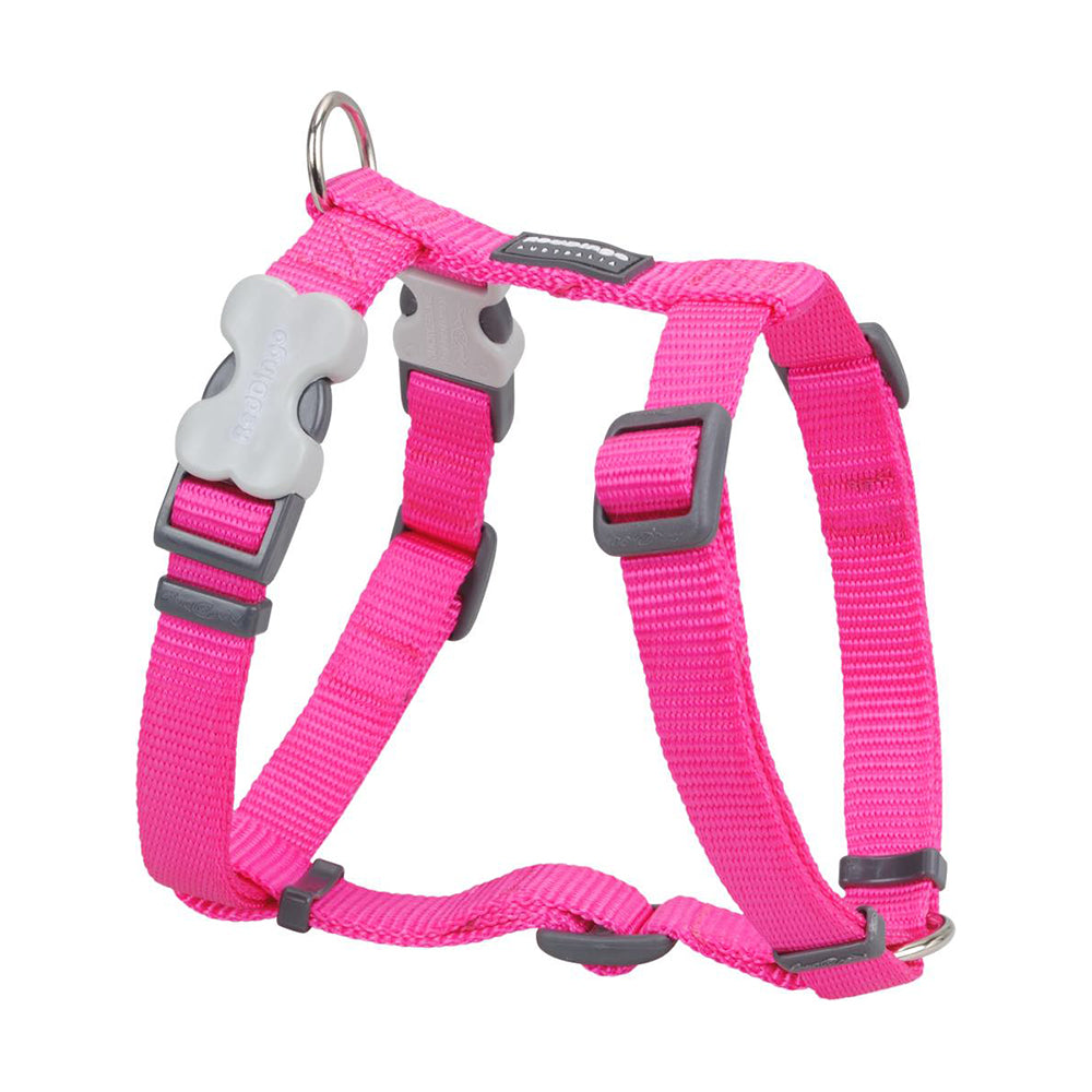 Red Dingo Dog Plain Harness Hot Pink S 12mm
