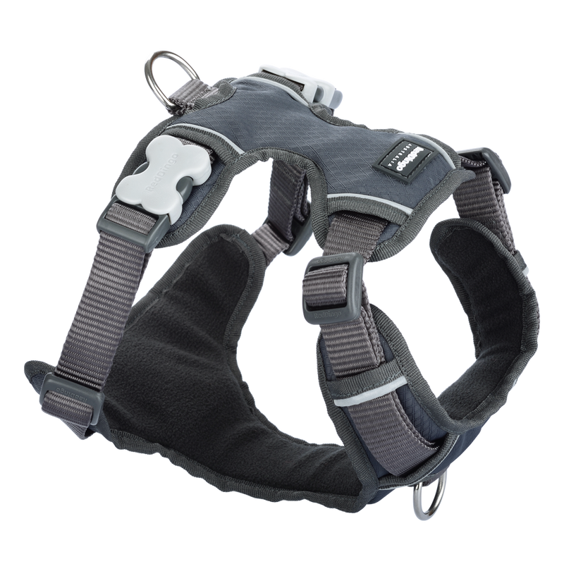 Red Dingo Padded Harness Grey L