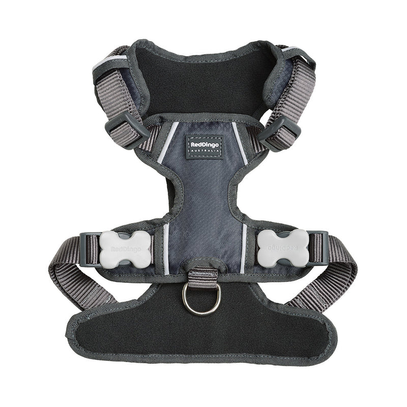 Red Dingo Padded Harness Grey L