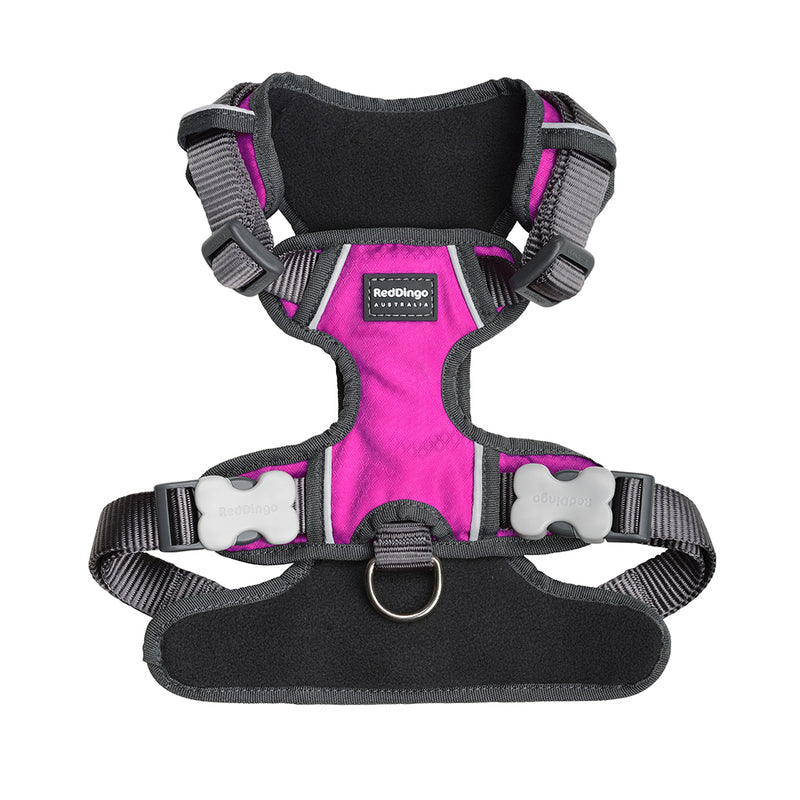 Red Dingo Padded Harness Hot Pink XS