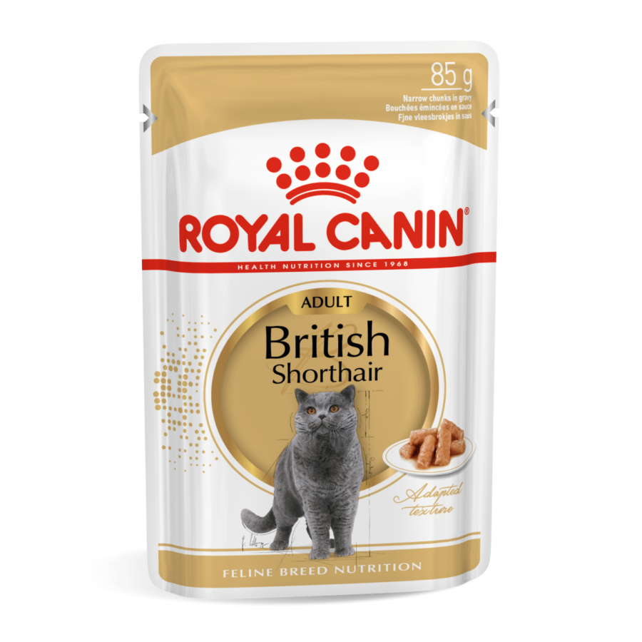 Royal Canin Feline - British Shorthair Adapted Texture Pouch Cat Food 85g