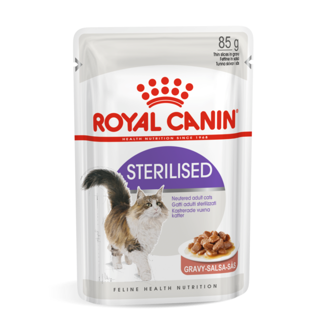 Royal Canin Feline - Sterilised Pouch Cat Food in Gravy 85g