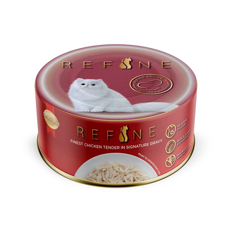 SmartHeart Cat Can Refine Finest Chicken Tender in Signature Gravy 80g