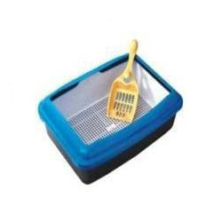 Rectangle Cat Litter Box with Gridding without Scoop (ZA970)