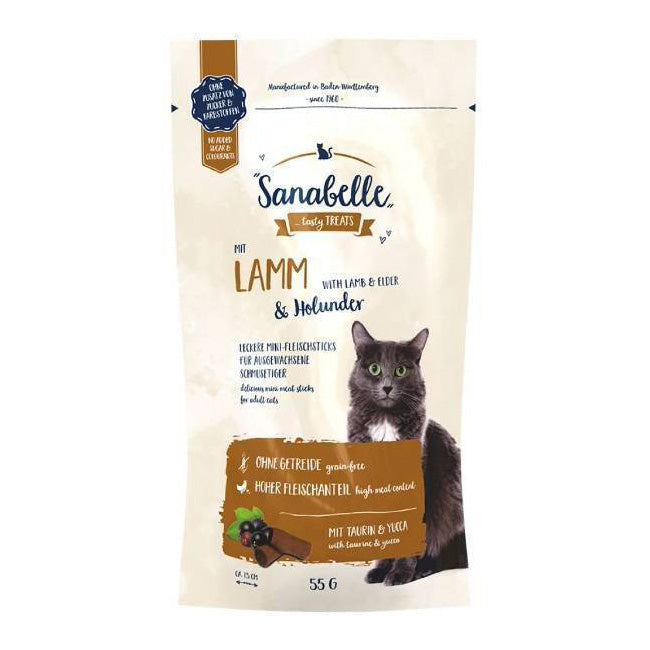 Sanabelle Cat Snack Lamb & Elder 55g