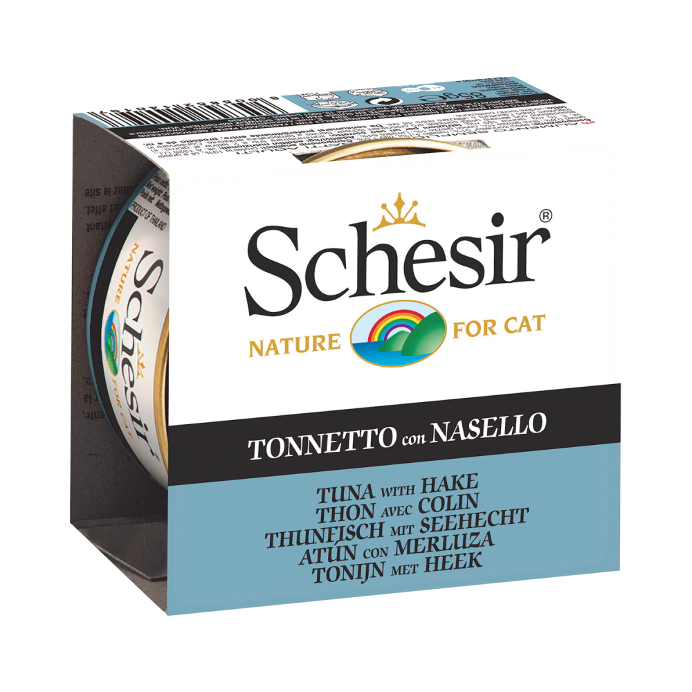 Schesir Nature Tuna with Hake in Jelly for Cats 85g