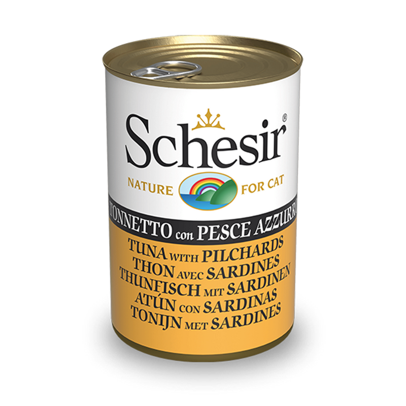 Schesir Nature Tuna with Pilchards for Cats 140g