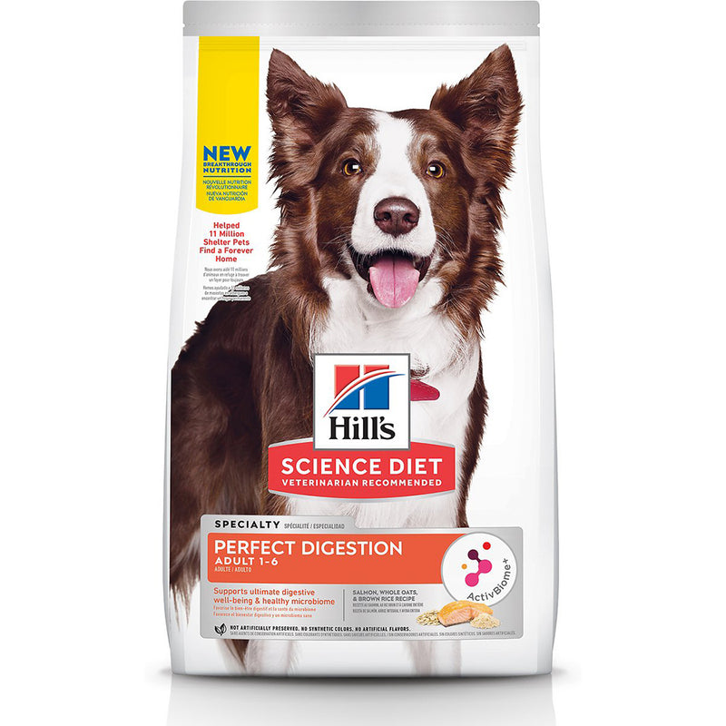 Hill's Science Diet Canine Adult Perfect Digestion Salmon, Whole Oats