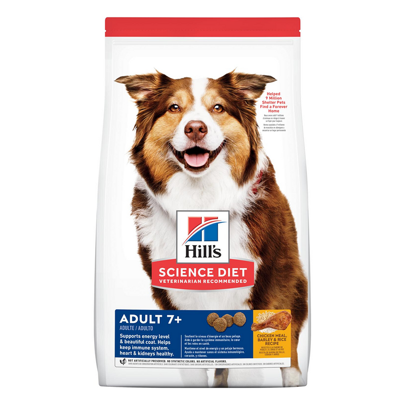 Hill's Science Diet Canine Mature Adult 7+ Chicken Meal, Barley & Brown Rice 15lb