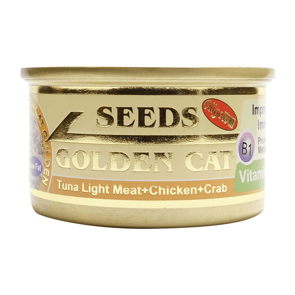 Seeds Golden Cat Tuna + Chicken + Crab 80g