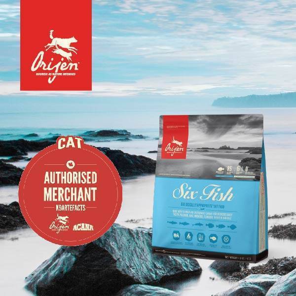 Orijen Whole Prey Diet Six Fish Formula Dry Cat Food 1.8kg