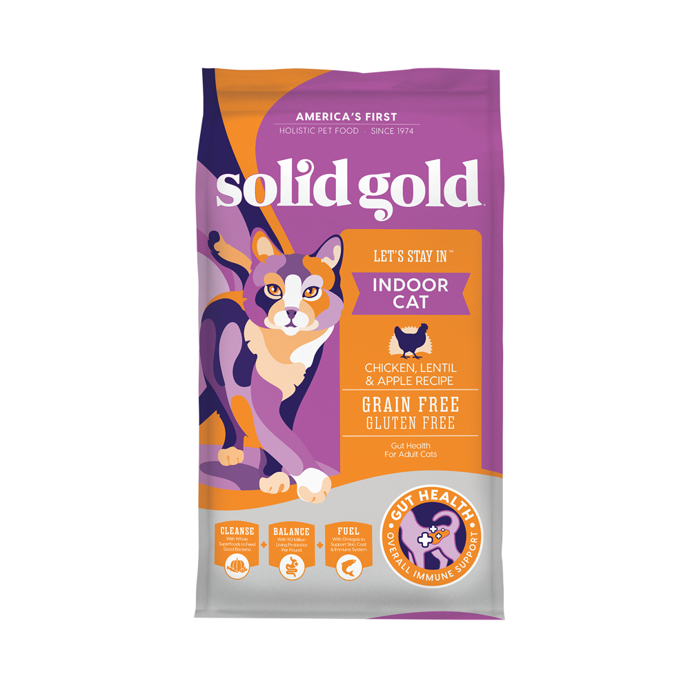 Solid Gold Cat Let s Stay In Indoor Cat Chicken Lentils Apples 12