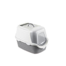 Stefanplast Cathy Easy Clean with Hood Stone Grey 56cm x 40cm x H40cm