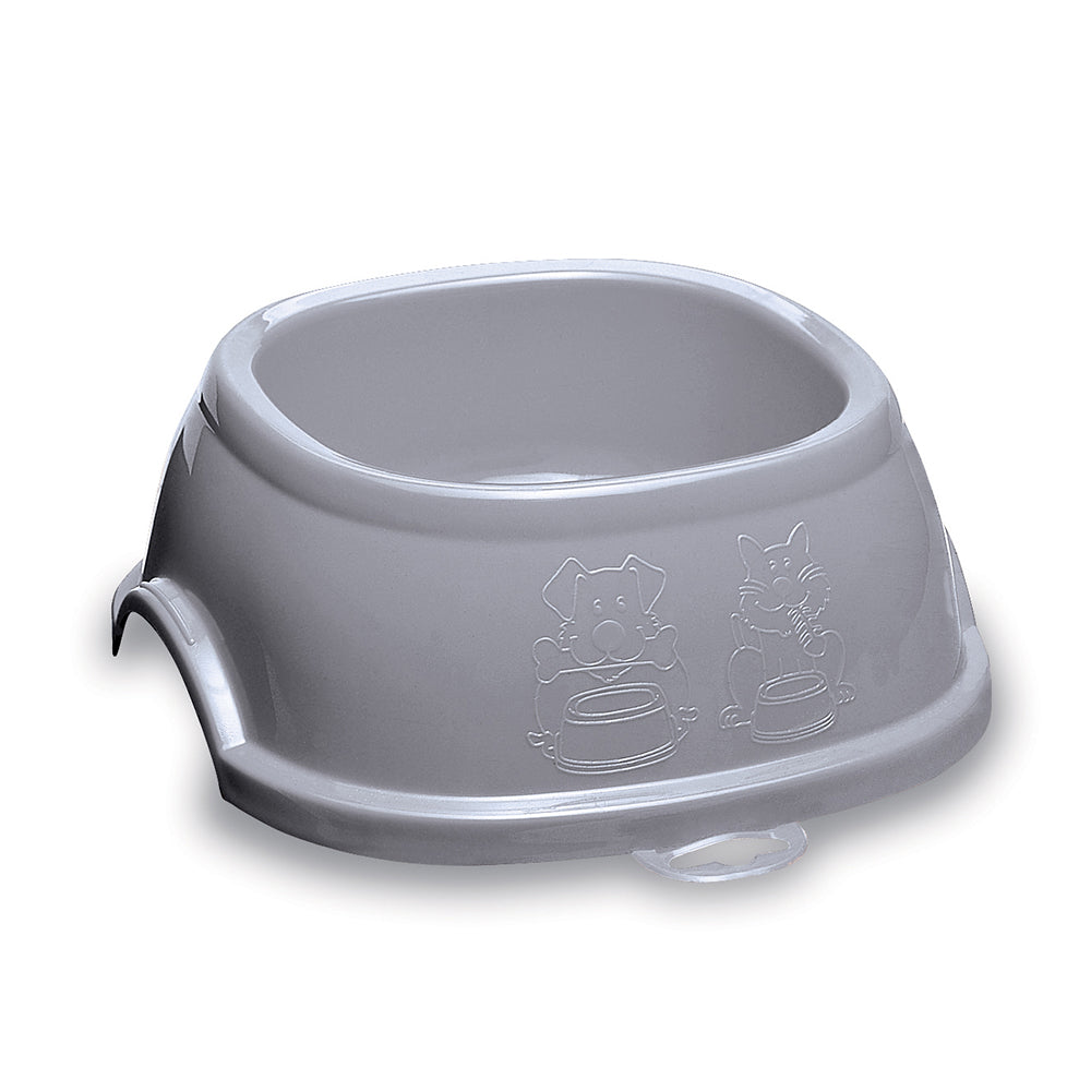 Stefanplast Break 1 Square Bowl Stone Grey 17cm x 17cm x H6cm