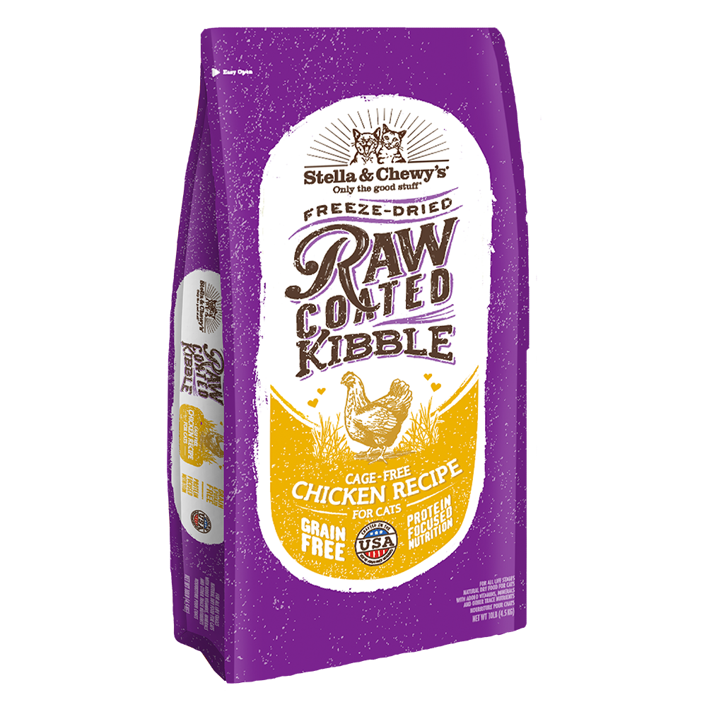 Stella & Chewy's Cat Raw Coated Kibble Cage-Free Chicken Recipe 10lb