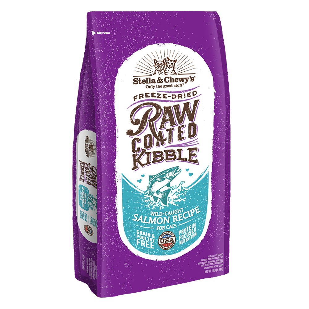 Stella & Chewy's Cat Raw Coated Kibble Wild-Caught Salmon Recipe 10lb