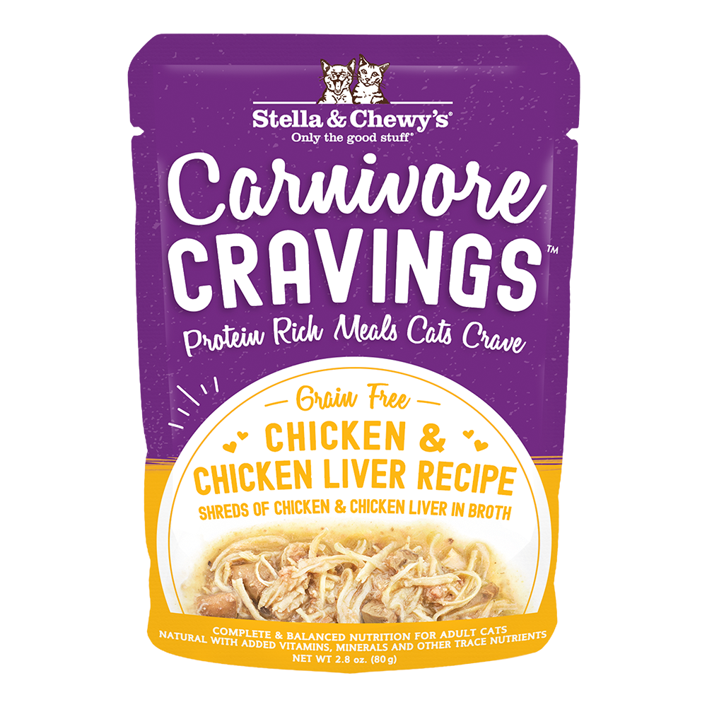 Stella & Chewy's Cat Wet Food Carnivore Cravings Chicken & Chicken Liver 2.8oz