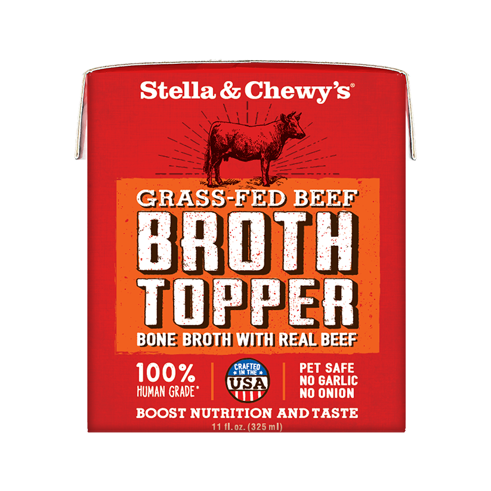 Stella & Chewy's Dog Broth Topper Grass-Fed Beef 11oz