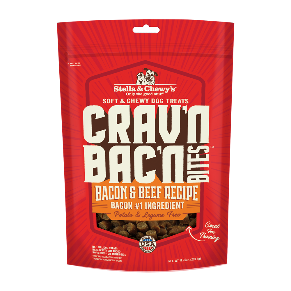 Stella & Chewy's Dog Crav'n Bac'n Bites - Bacon & Beef 8.25oz