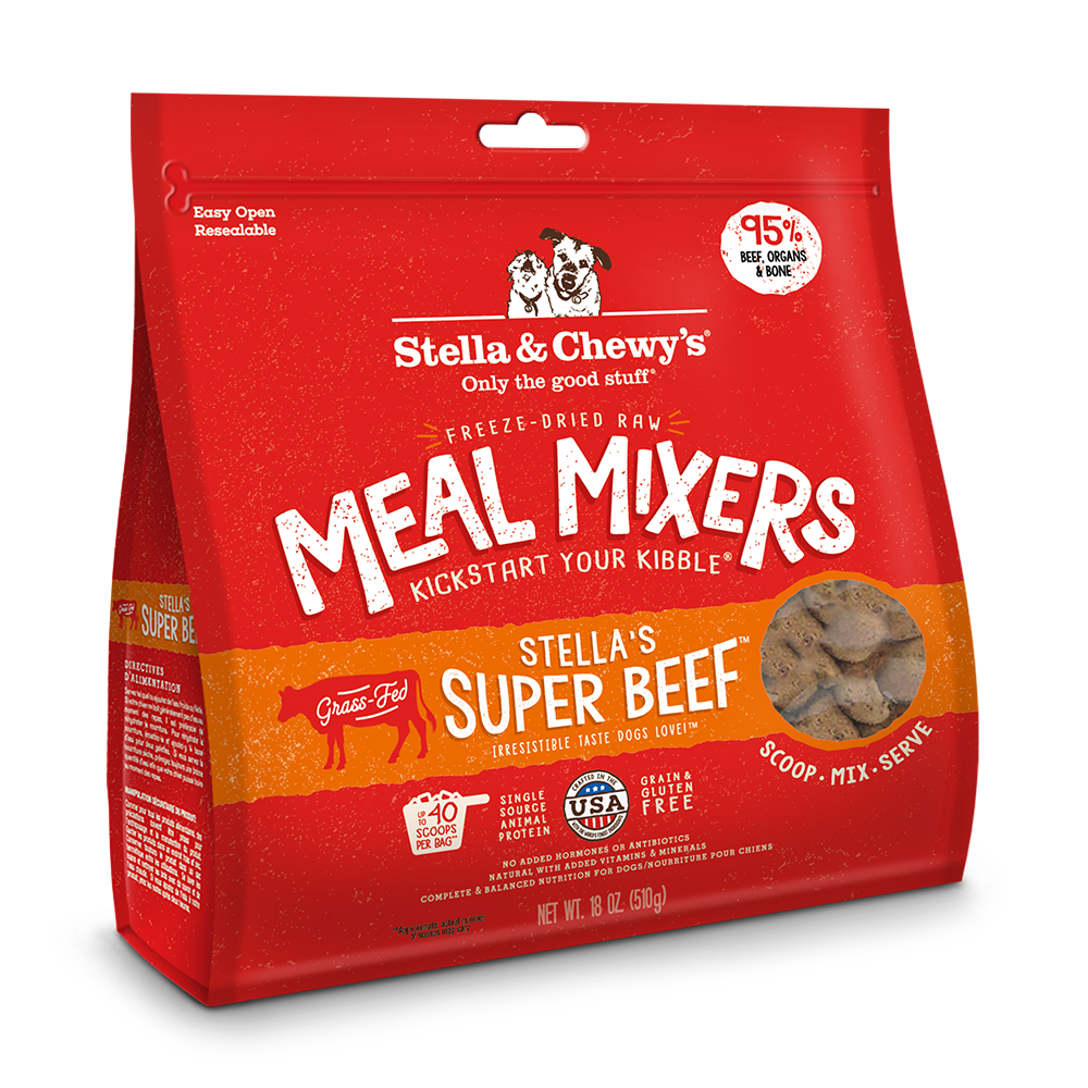 Stella & Chewy's Dog Freeze-Dried Meal Mixers - Super Beef 18oz