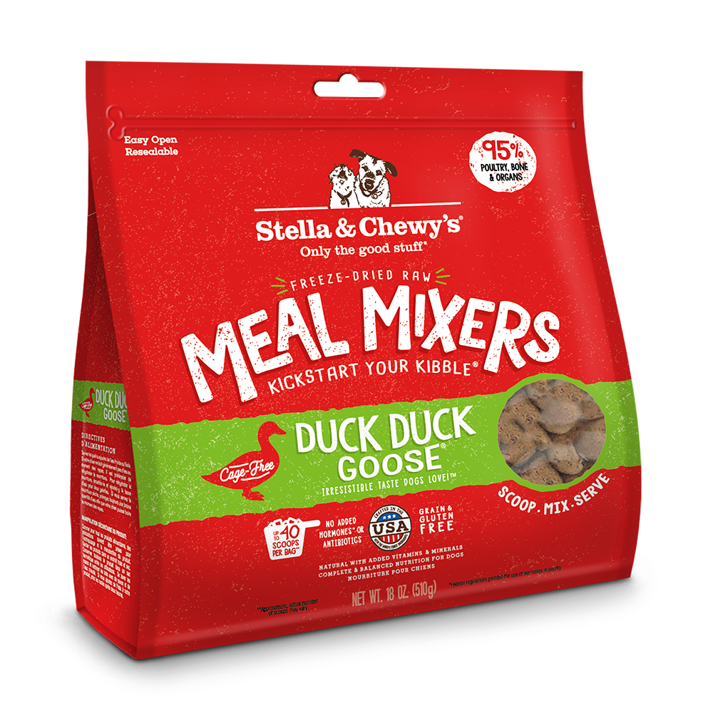 Stella & Chewy's Dog Freeze-Dried Meal Mixers - Duck Duck Goose 18oz