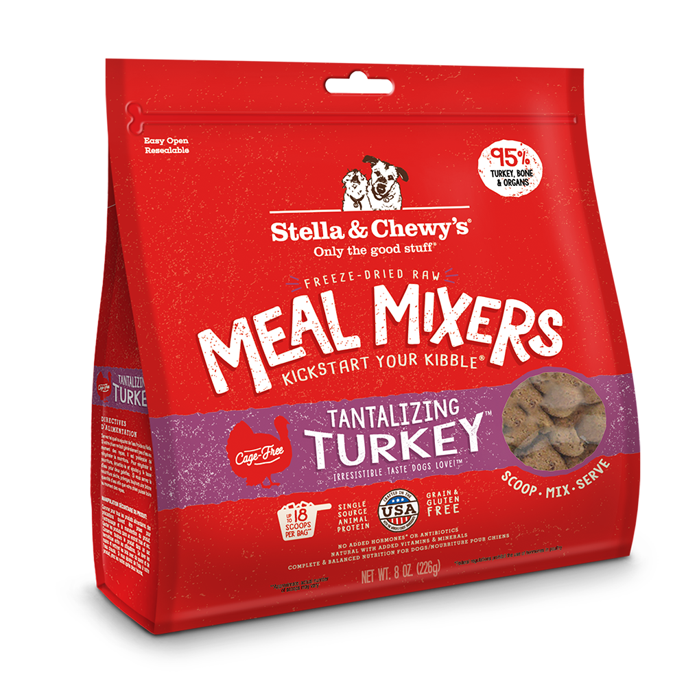 Stella & Chewy's Dog Freeze-Dried Meal Mixers - Tantalizing Turkey 8oz