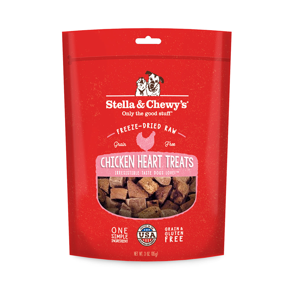 Stella & Chewy's Dog Freeze-Dried Raw Single Ingredient - Chicken Heart Treats 85g