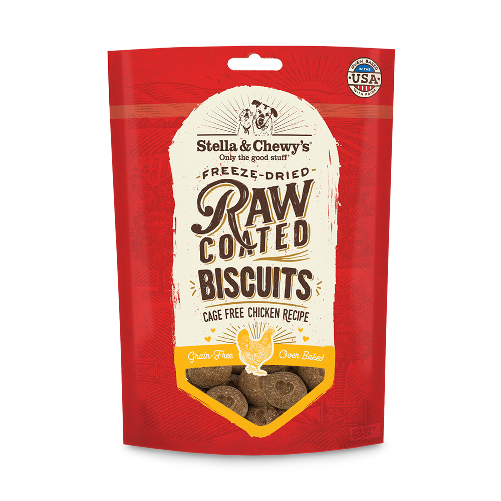 Stella & Chewy's Dog Raw Coated Biscuits - Cage-Free Chicken 255g