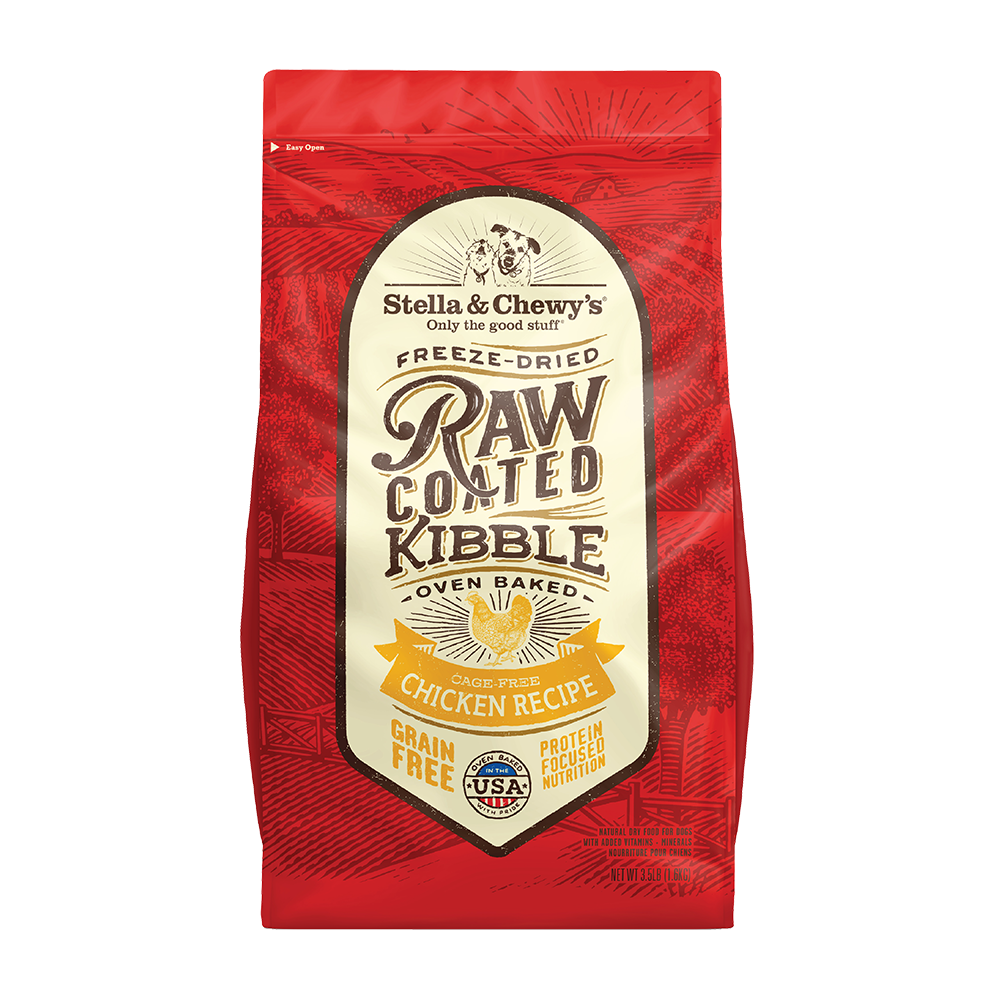 Stella & Chewy's Dog Raw Coated Kibble - Adult Chicken 3.5lb