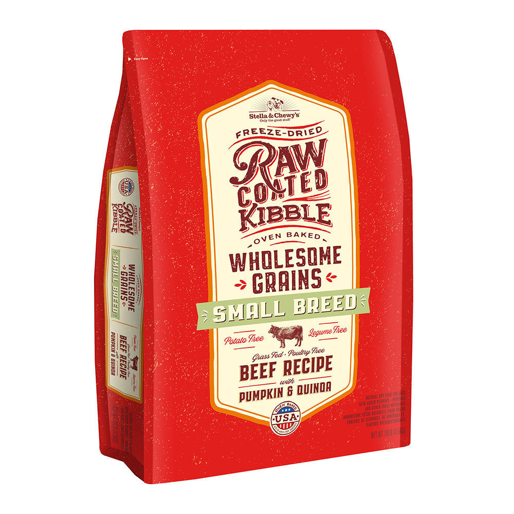 Stella & Chewy's Freeze-Dried Raw Coated Kibble Wholesome Grains Small Breed Beef Dry Dog Food 10lb