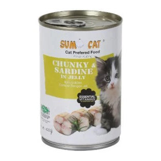 Sumo Cat Chunky Sardine in Jelly Canned Food 400g