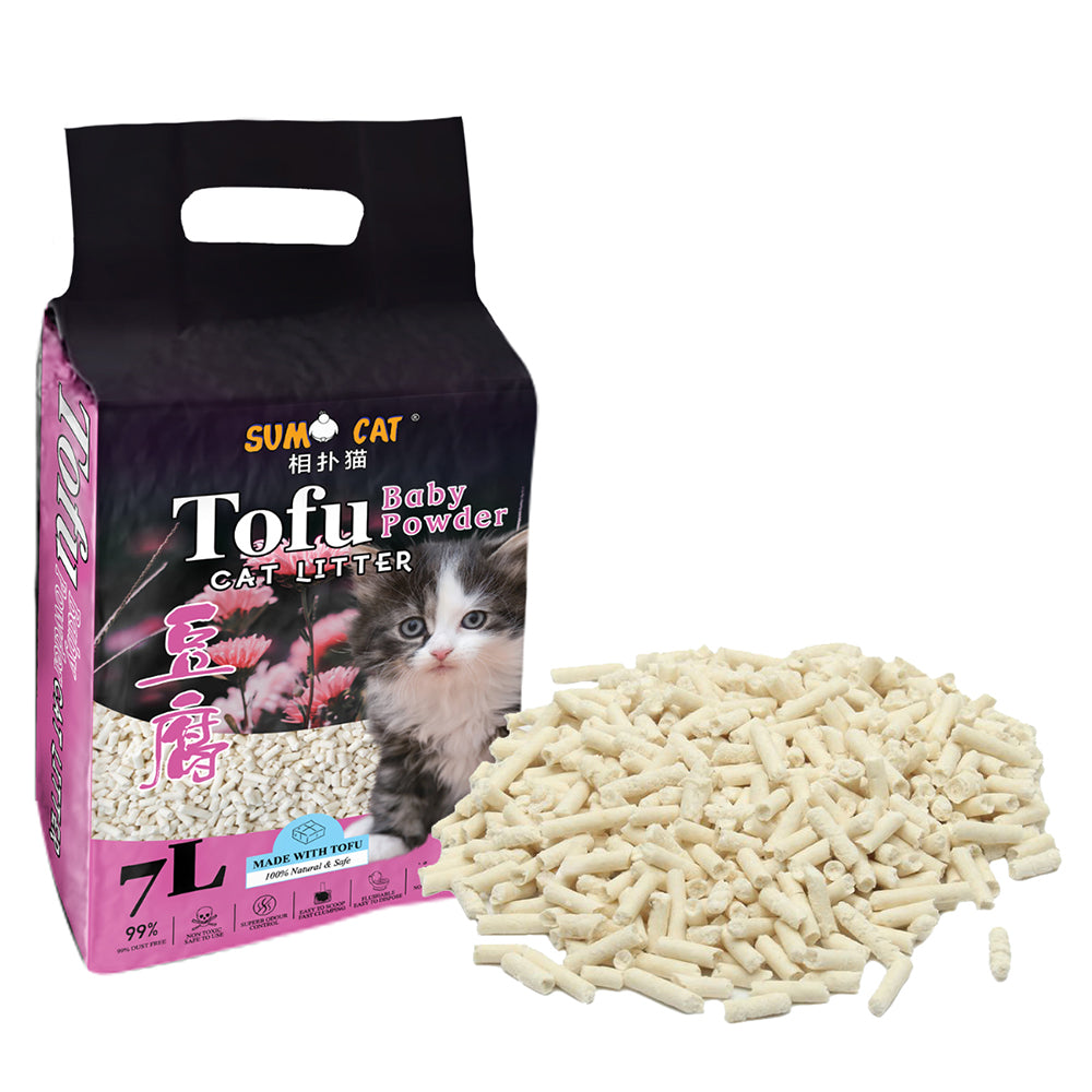 Sumo Cat Tofu Cat Litter - Baby Powder 8L