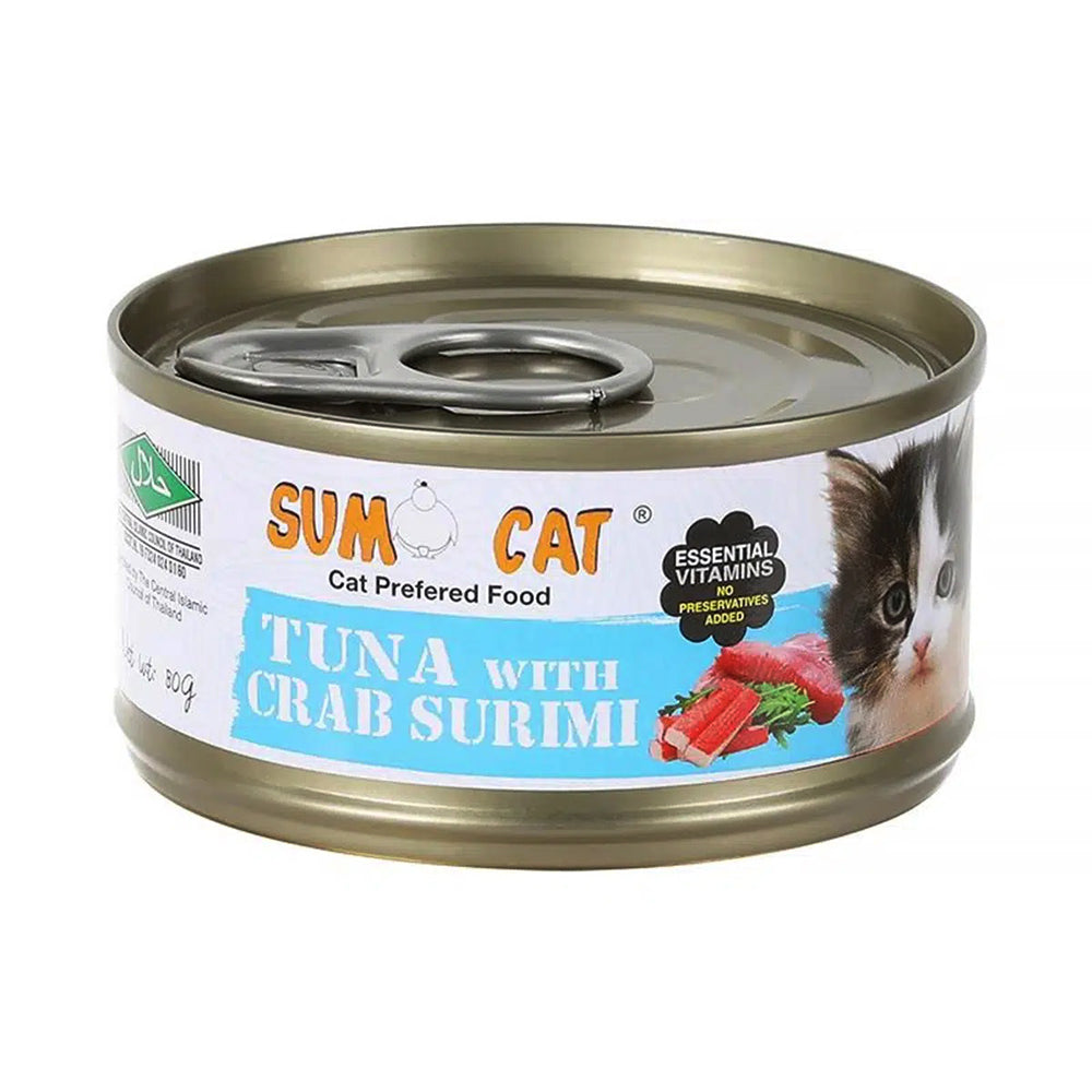 Sumo Cat Tuna with Crab Surimi Canned Food 80g