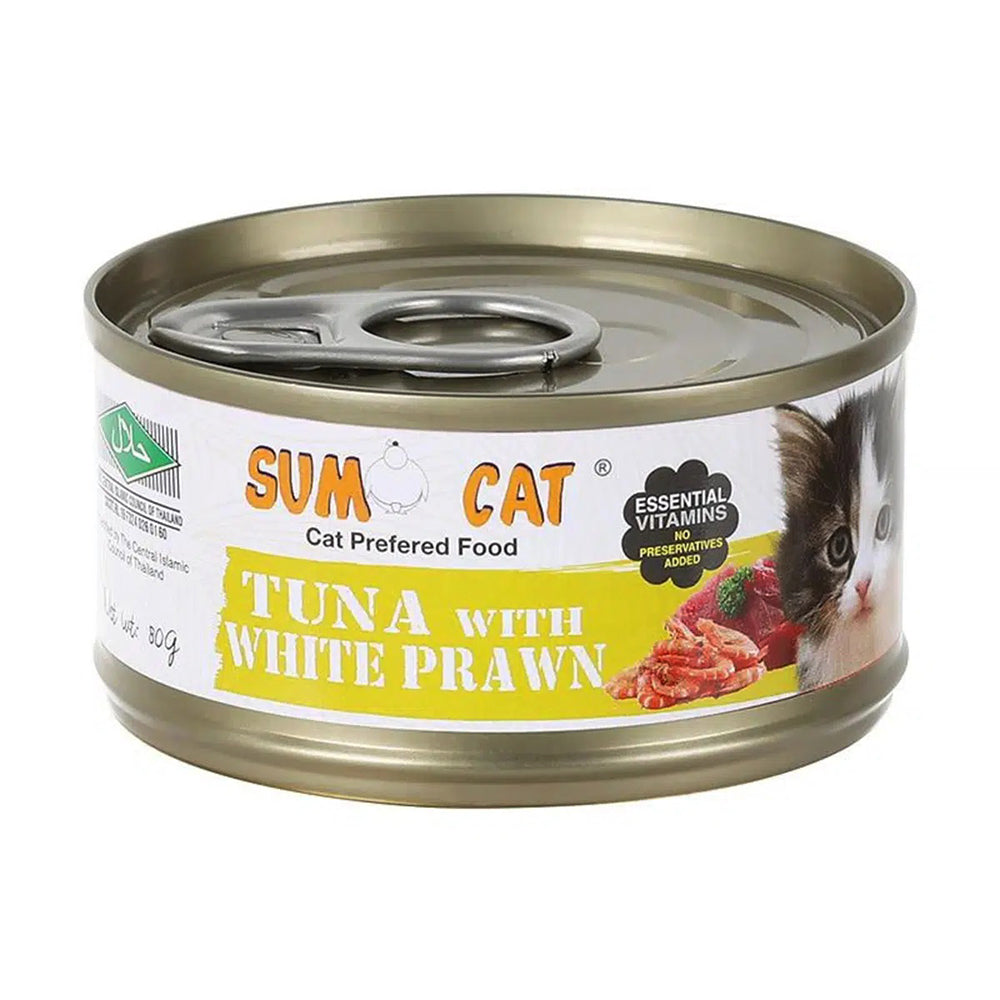 Sumo Cat Tuna with White Prawn Canned Food 80g