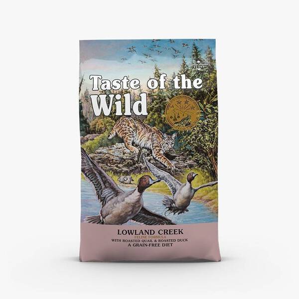 Taste of the Wild Lowland Creek with Roasted Quail & Roasted Duck Grain-Free All Life Stages Dry Cat Food 2kg