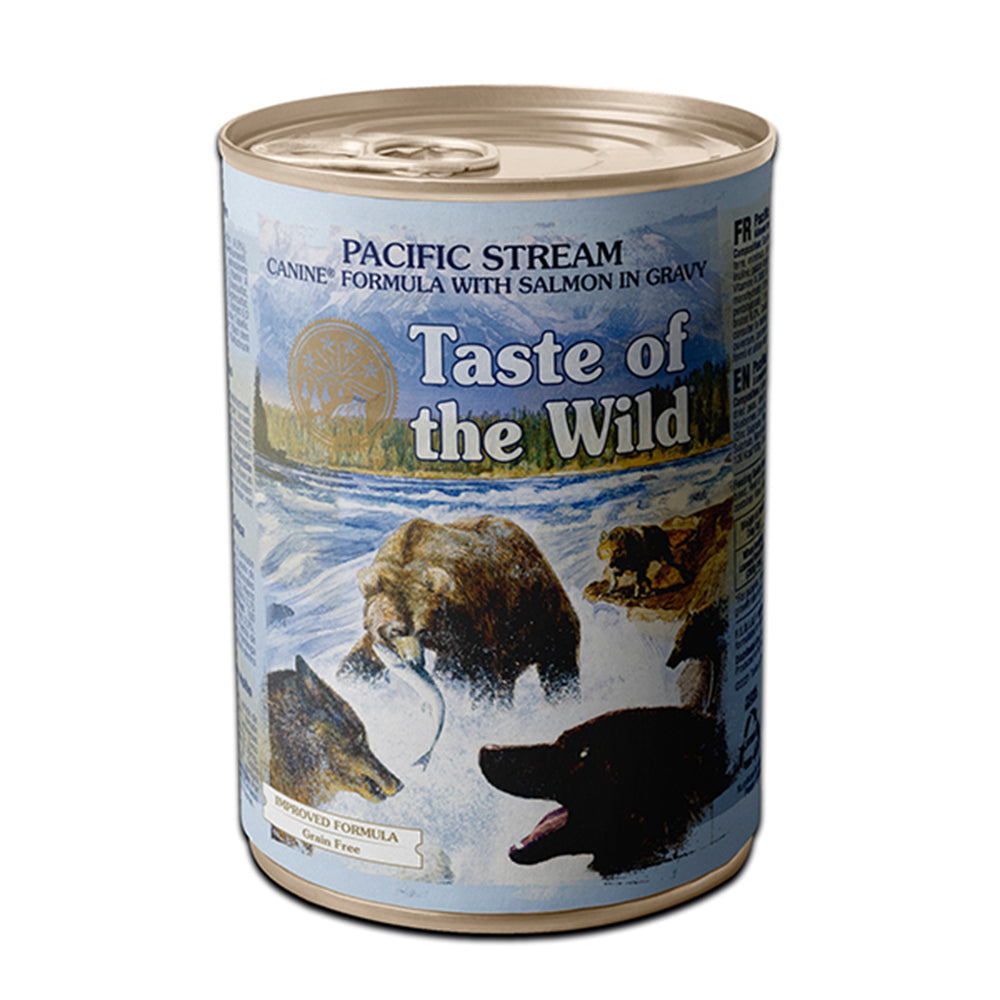 Taste of the Wild Pacific Stream with Salmon in Gravy Canned Dog Food 390g