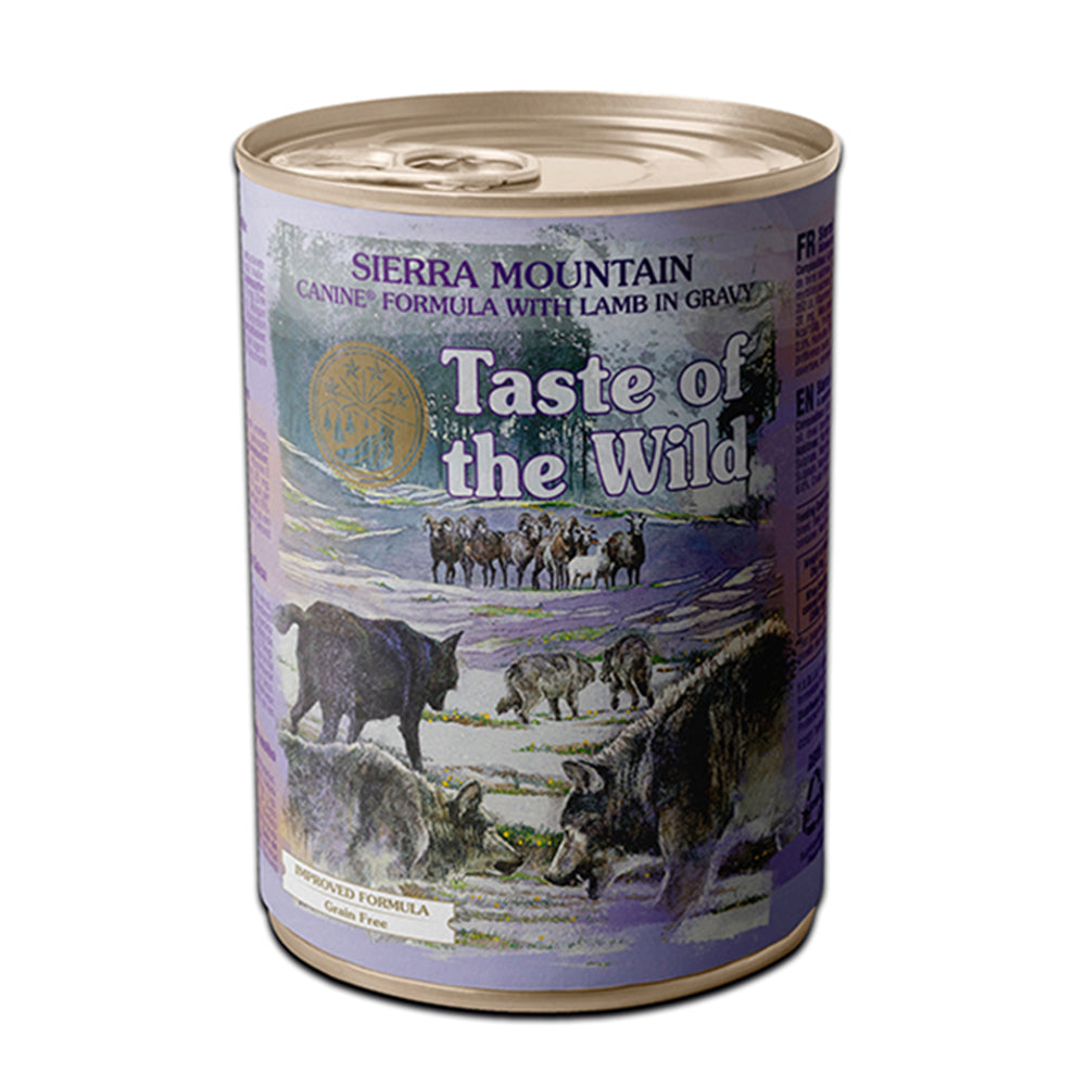 Taste of the Wild Sierra Mountain with Lamb in Gravy Canned Dog Food 390g