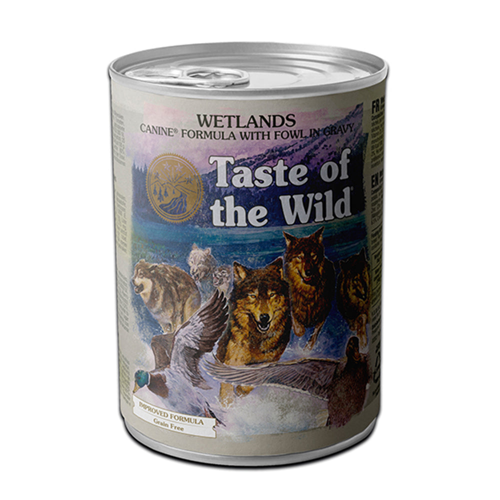Taste of the Wild Wetlands with Fowl in Gravy Canned Dog Food 390g