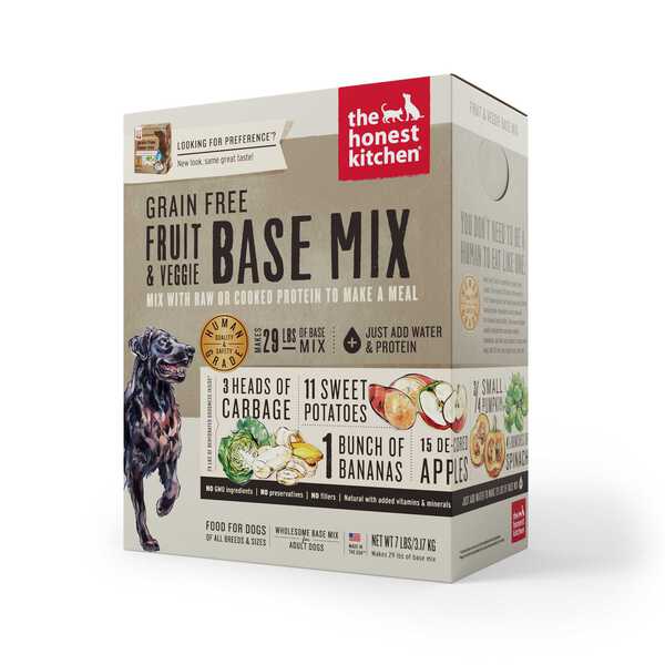 The Honest Kitchen Dog Dehydrated Grain-Free Fruit & Veggie Base Mix (Preference) 7lb