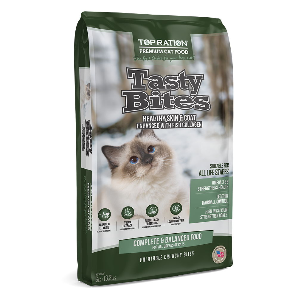 Top Ration Cat Tasty Bites All Life Stages 6kg