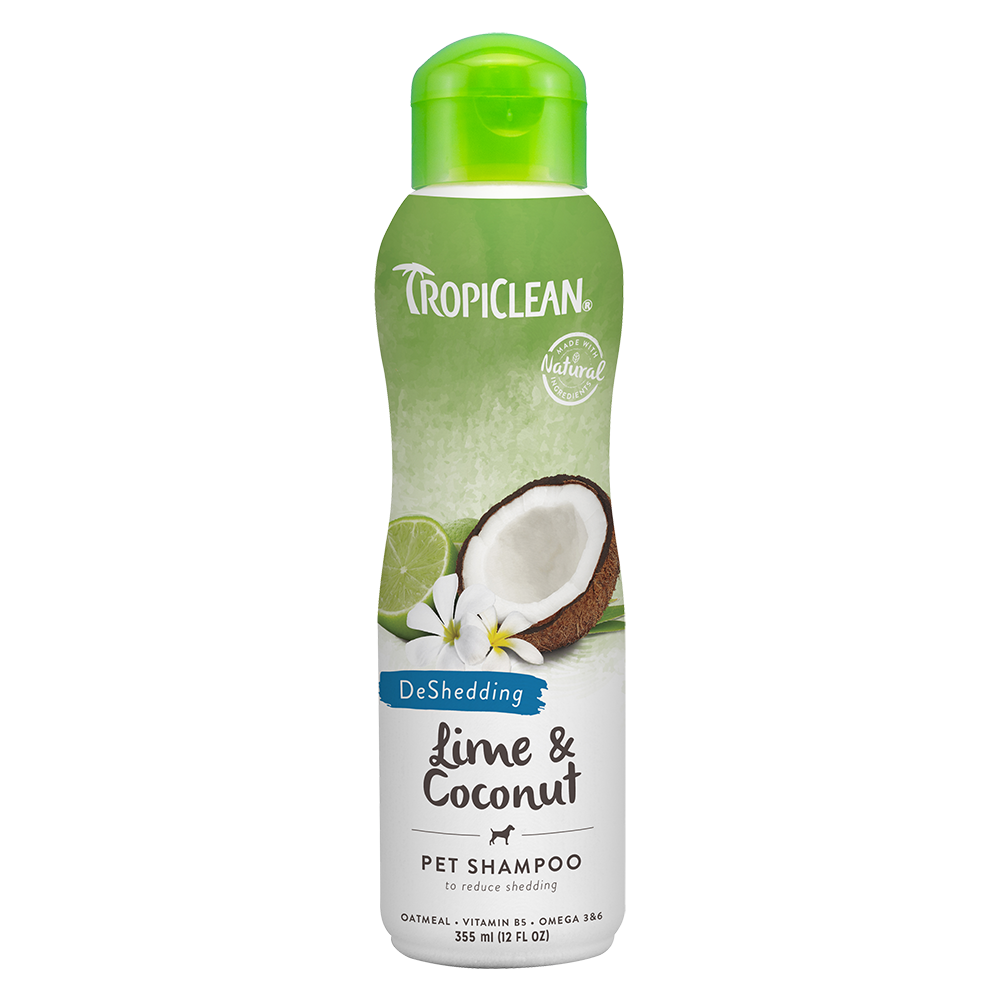 Tropiclean DeShedding Lime & Coconut Pet Shampoo 12oz