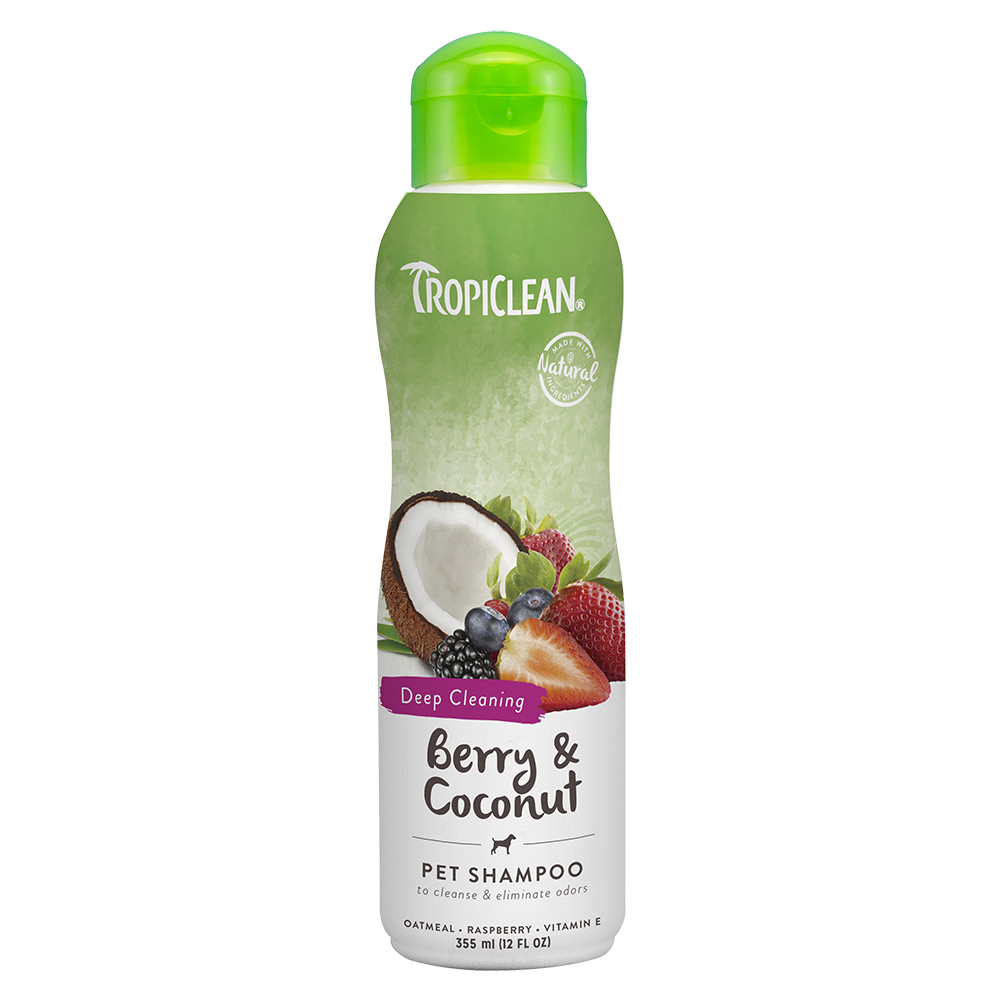 Tropiclean Deep Cleaning Berry & Coconut Pet Shampoo 12oz