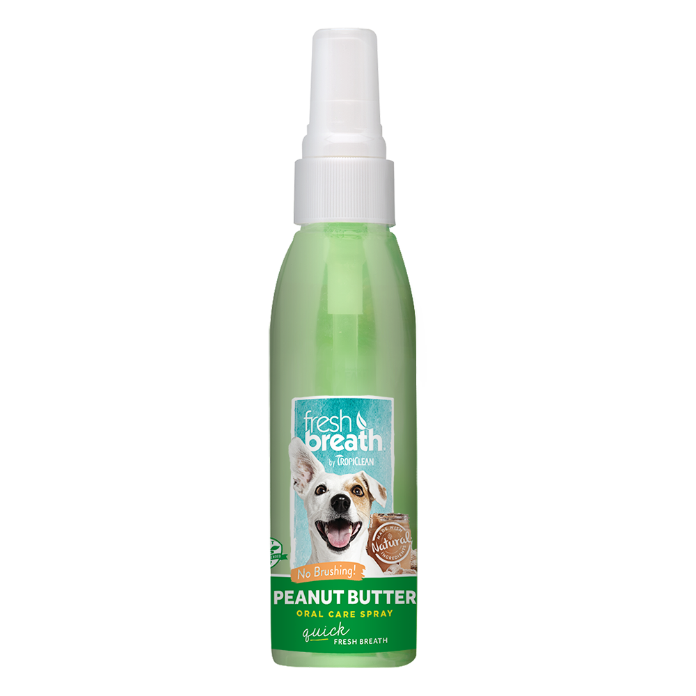 Tropiclean Fresh Breath Oral Care Spray Peanut Butter 4oz