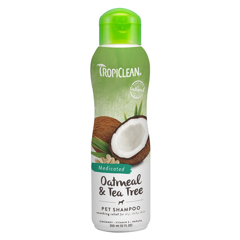 Tropiclean Medicated Oatmeal & Tea Tree Pet Shampoo 12oz