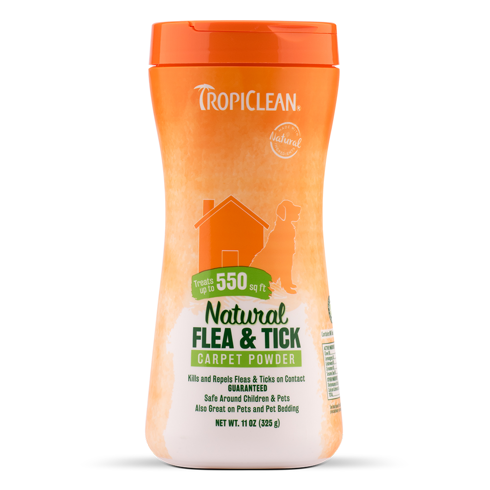 Tropiclean Natural Flea & Tick Carpet & Pet Powder 11oz
